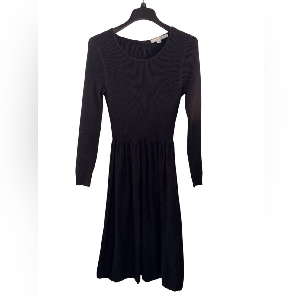 Boden size 8 long black sweater dress